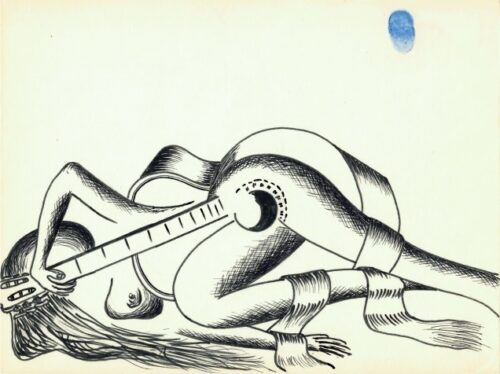 153d La mujer lasciva a la guitarra