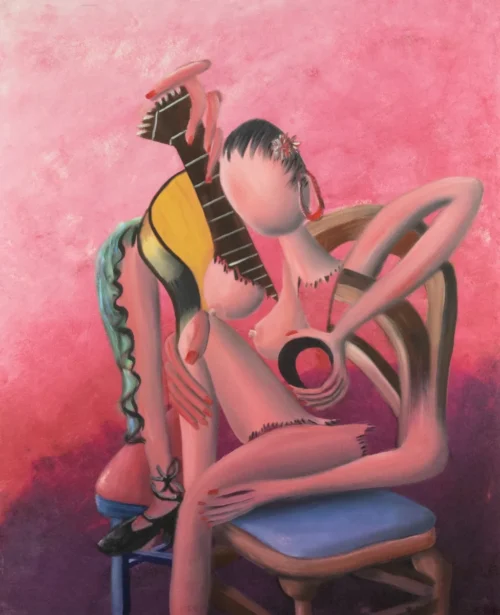 Encanto femenino a la guitarra