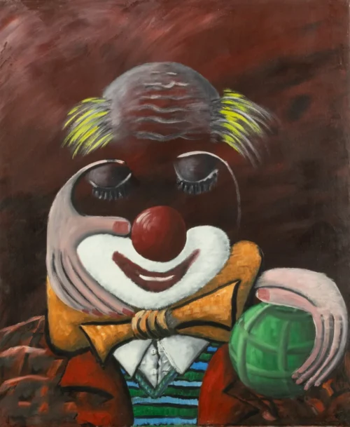 Le clown pensif au ballon