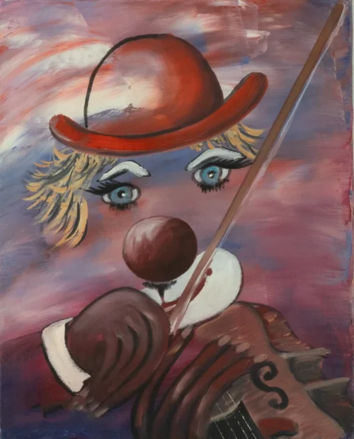 Le clown au chapeau rouge