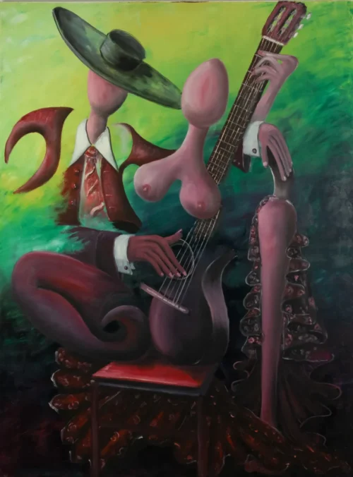 PAREJA FLAMENCA A LA GUITARRA