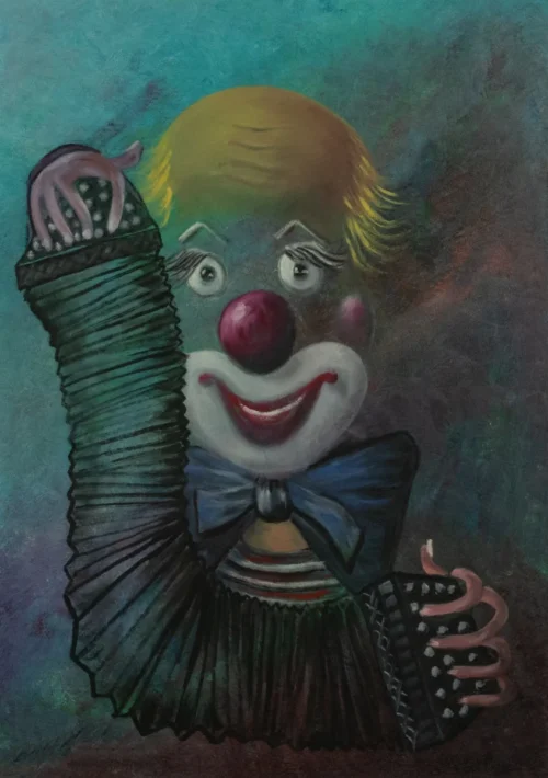 LE CLOWN CHAUVE AU BANDONÉON