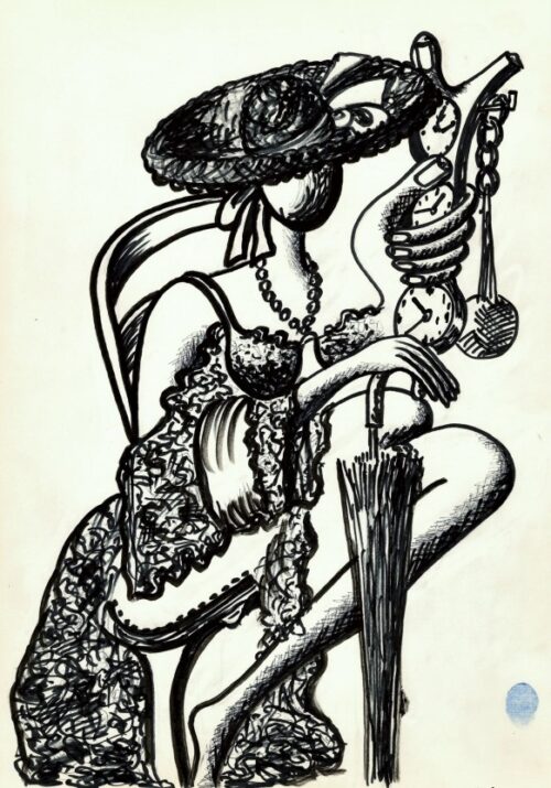 La femme en dentelle