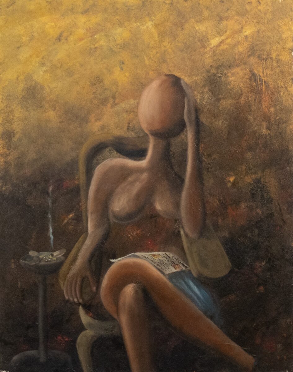 La mujer en la sala de espera