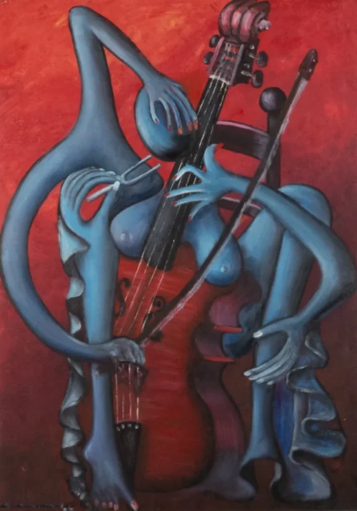 618 LA VIOLONCELISTA AL DIAPASON