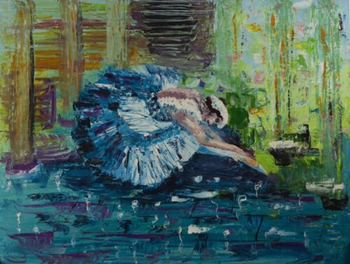 La galina dans le lac des cygnes