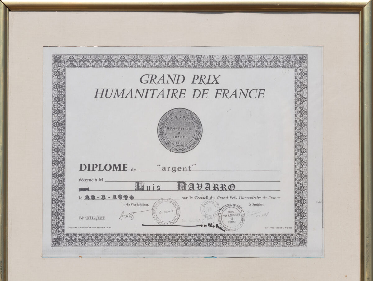 ΩGrand Prix Humanitaire de France – Silver Diploma and Medal (1990)