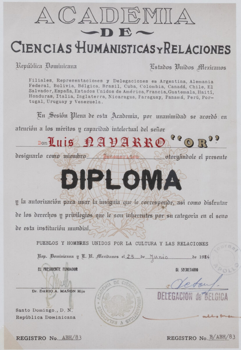 ΩGold Medal of the Academy of Humanistic Sciences and Relations (1984)